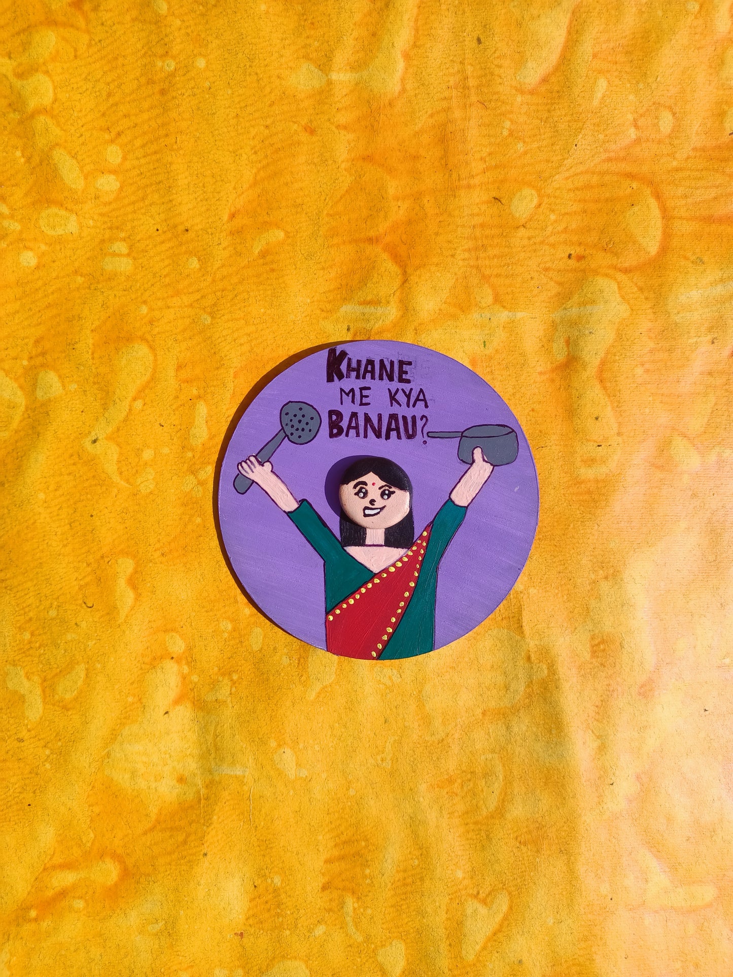 Hand-Painted Fridge Magnet