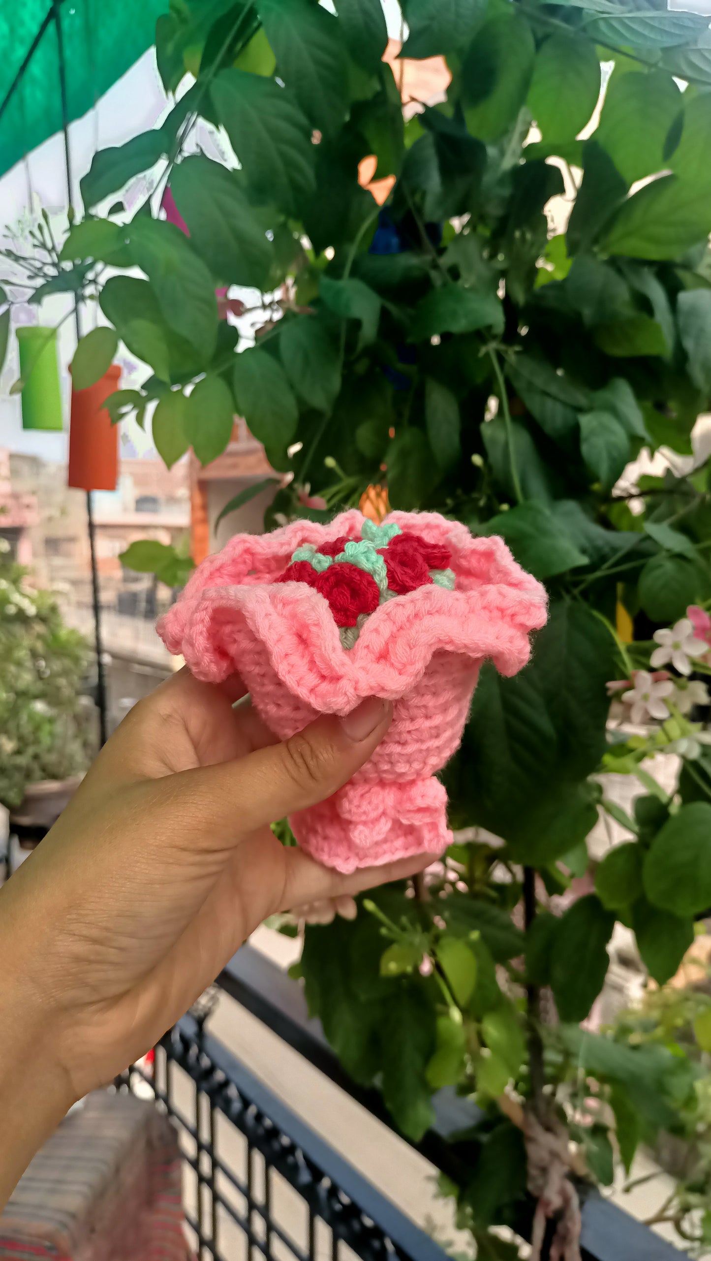 Reversible Crochet Bouquet & Doll