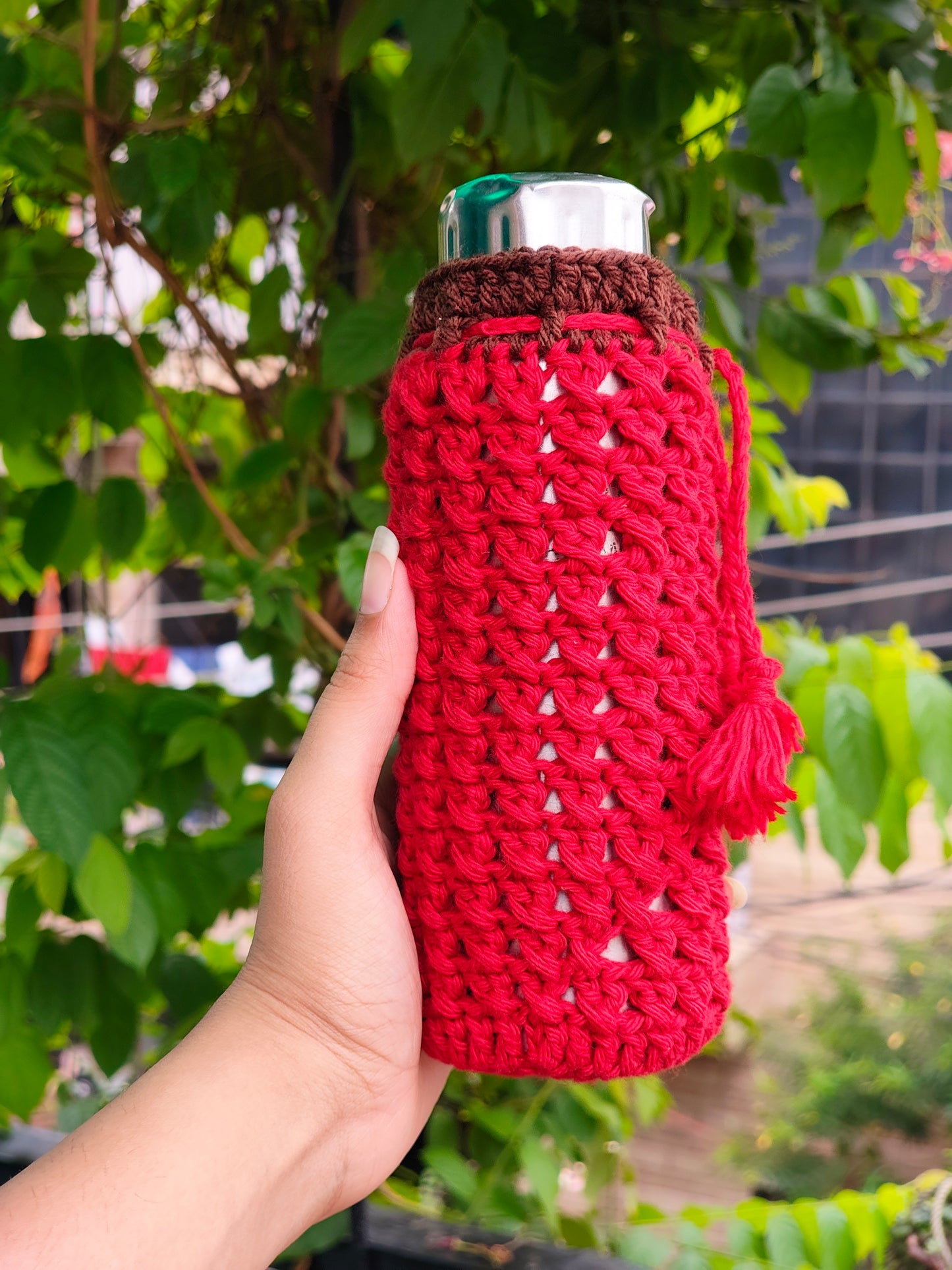 Sip in Style – Crochet Bottle Cover