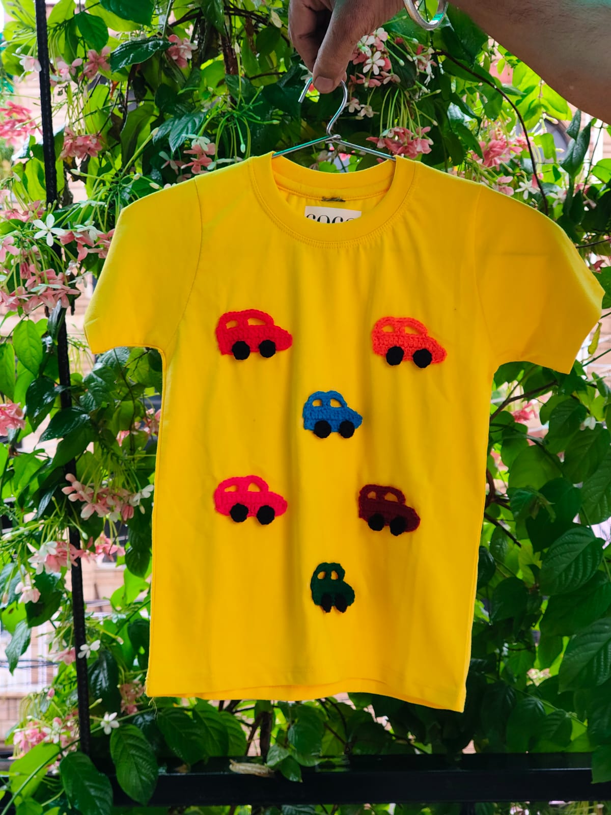 Handmade Crochet Car Kids T-shirt