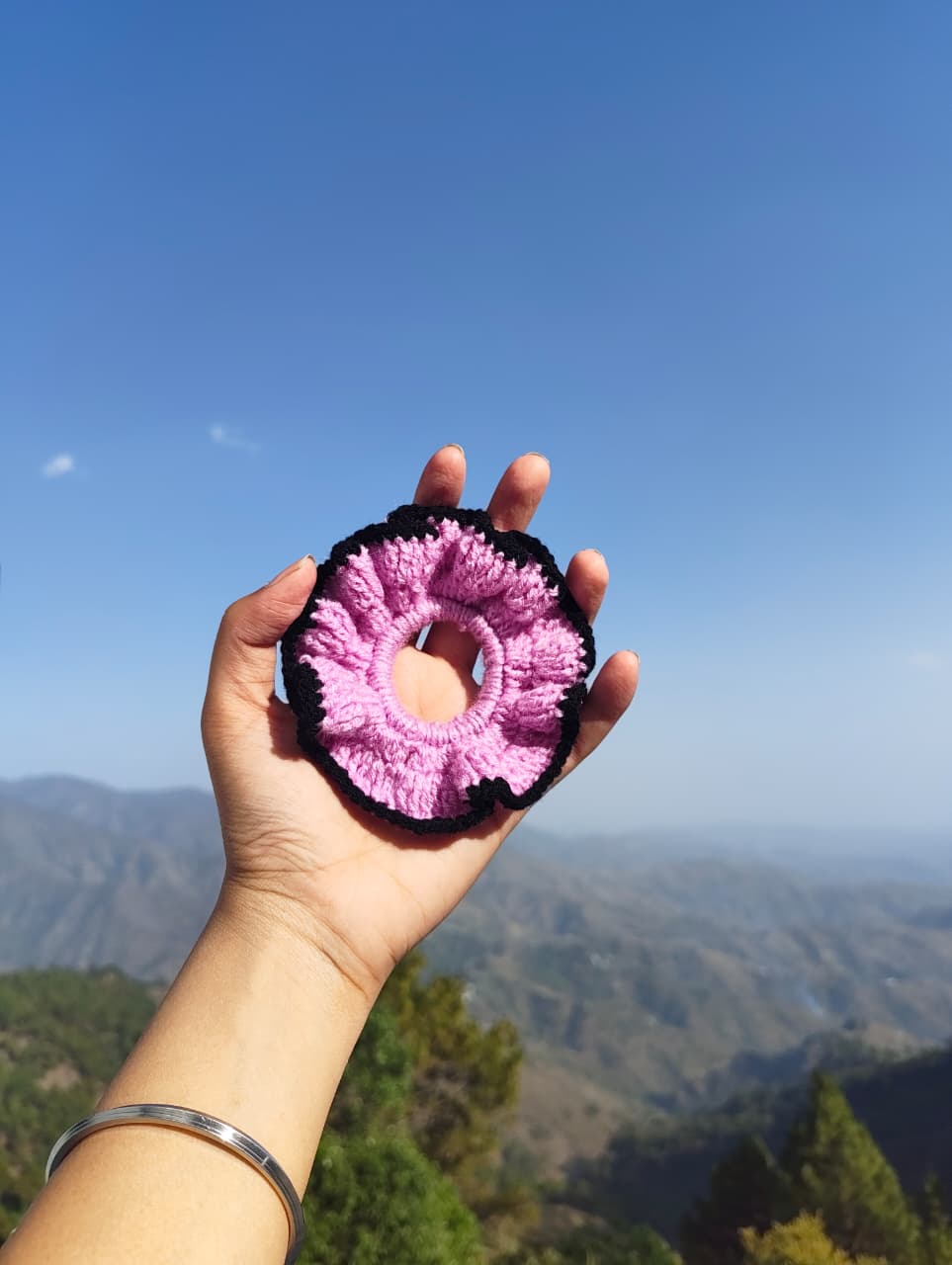 Lavender Crochet Scrunchies