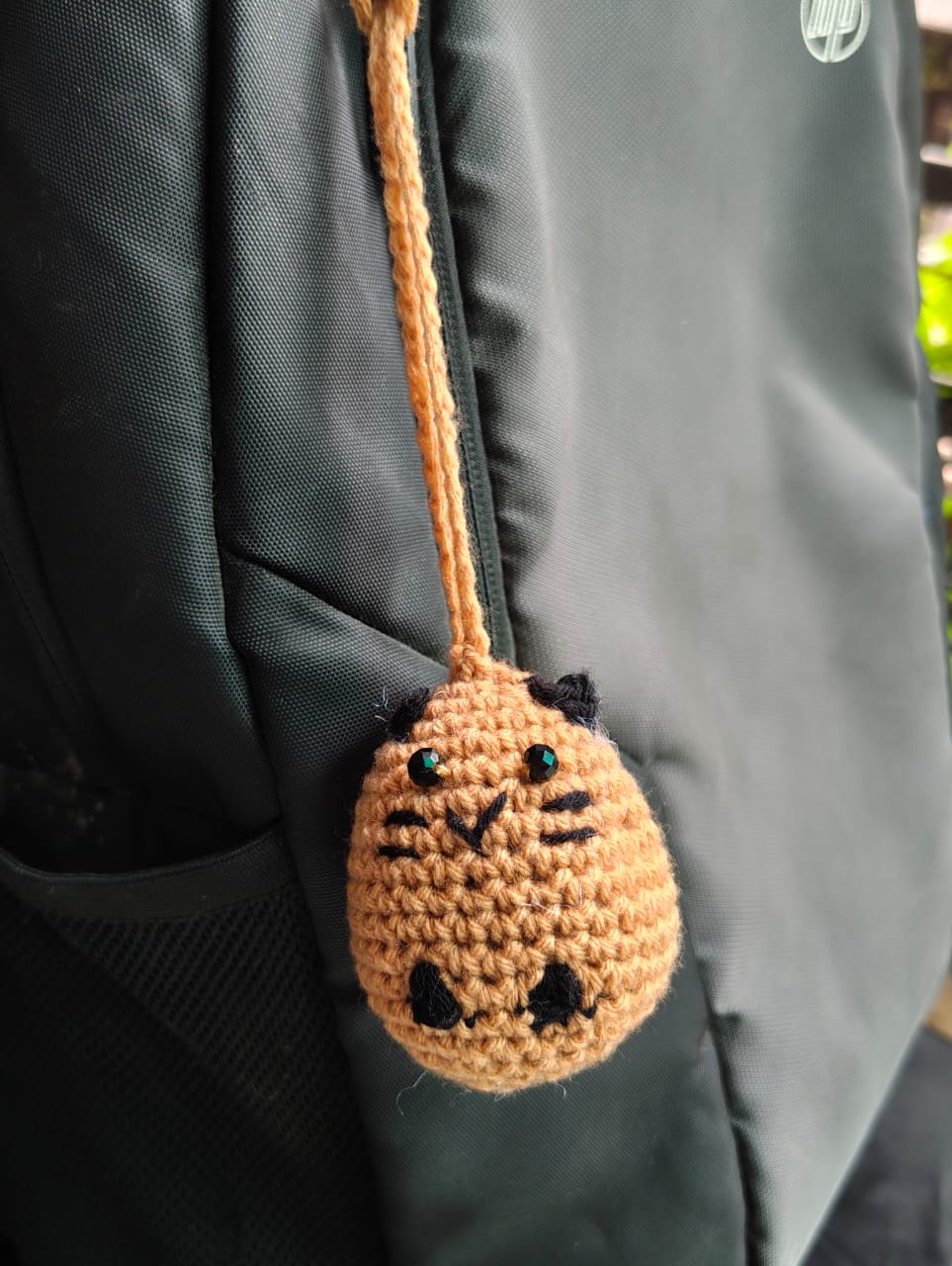 Adorable crochet cat keychain handmade in yarn, cute gift for cat lovers India