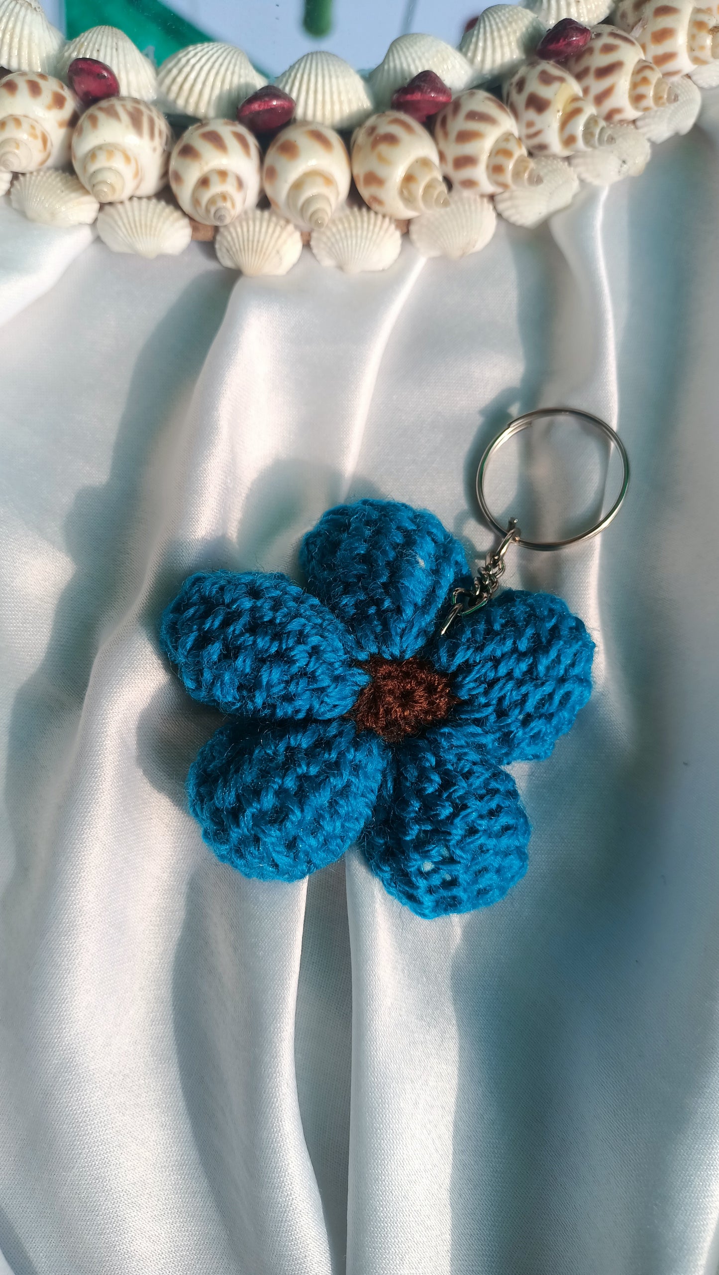 Blue Bloom keychain