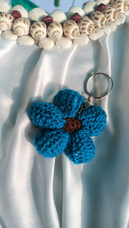 Blue Bloom keychain