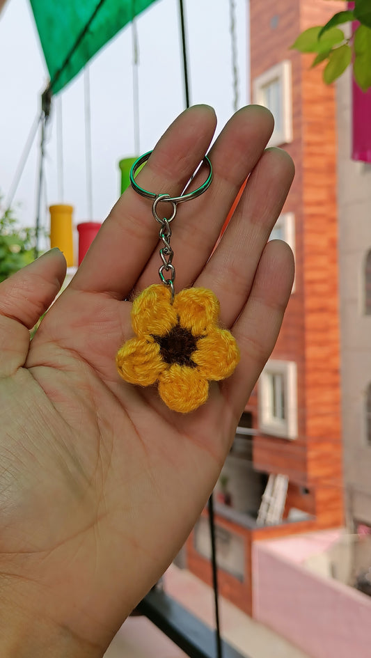 Mini Sunflower Keychain