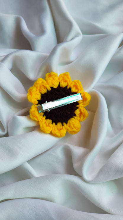 Sunflower Hair Clips