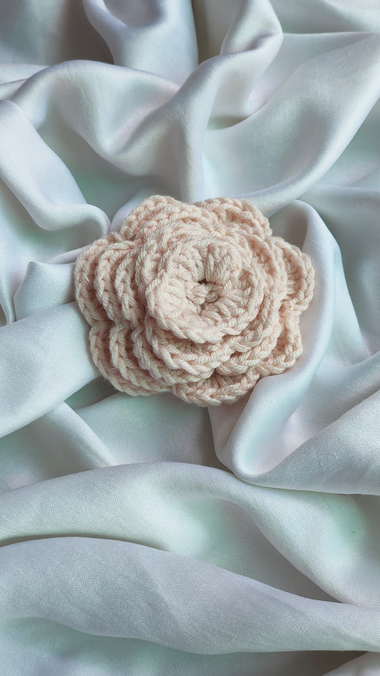 Baby Pink Rose Hair Clip