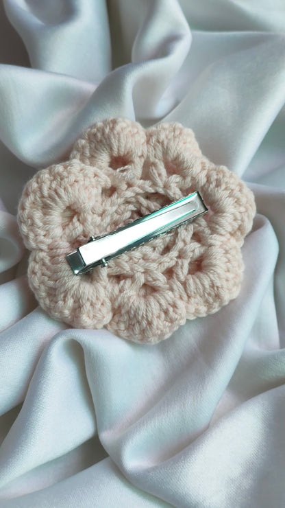 Baby Pink Rose Hair Clip