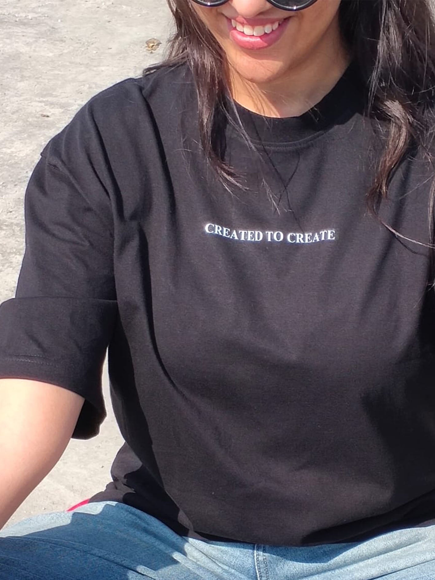 Created to create | Oversized T-shirt