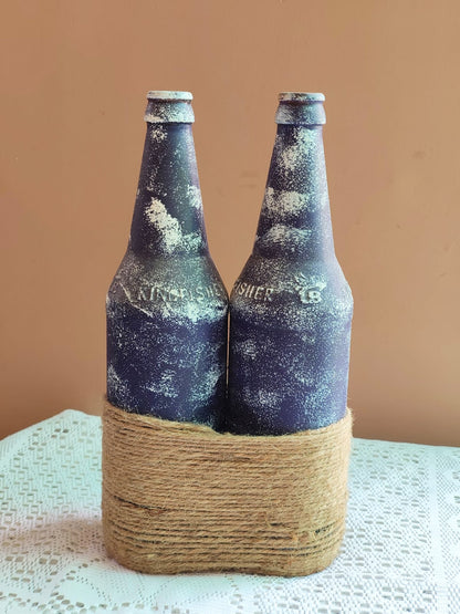 Rustic Twin Bottle Decor