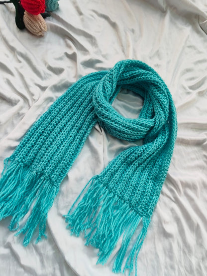 Mikasa Blue – Viral Crochet Muffler