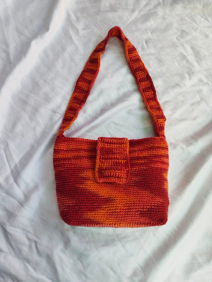 Sunset Crochet Shoulder Bag