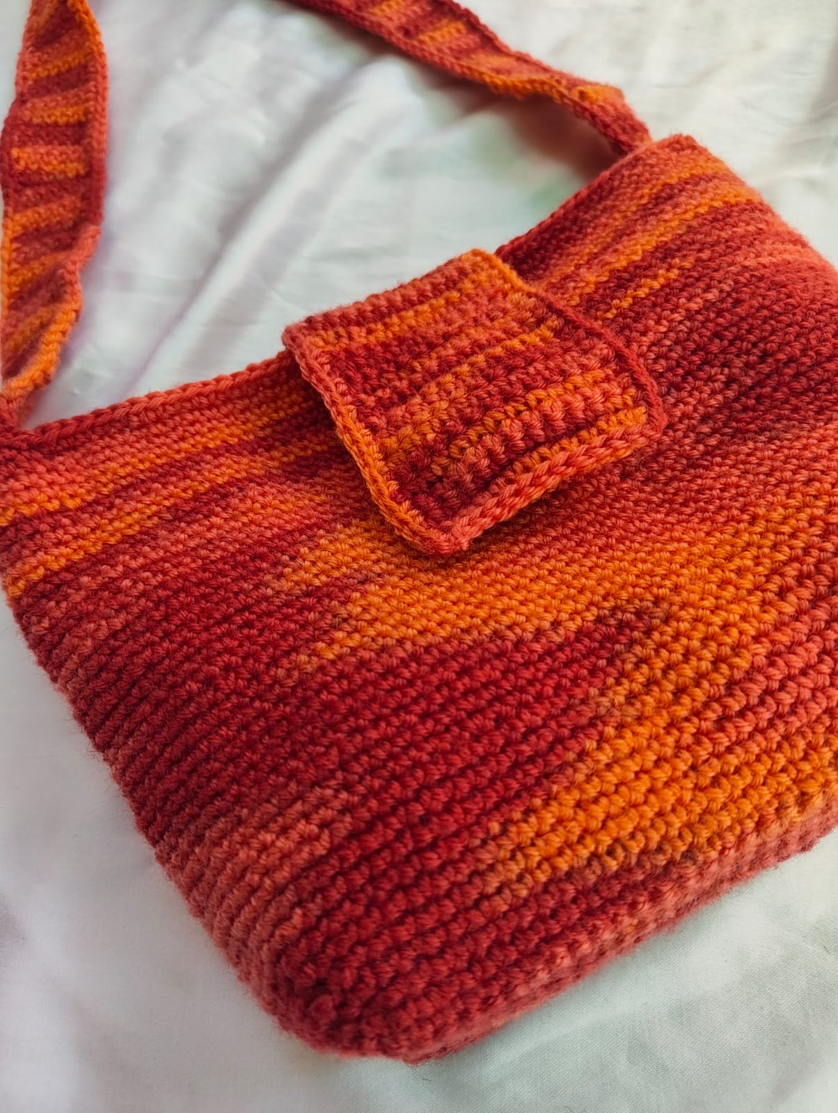 Sunset Crochet Shoulder Bag