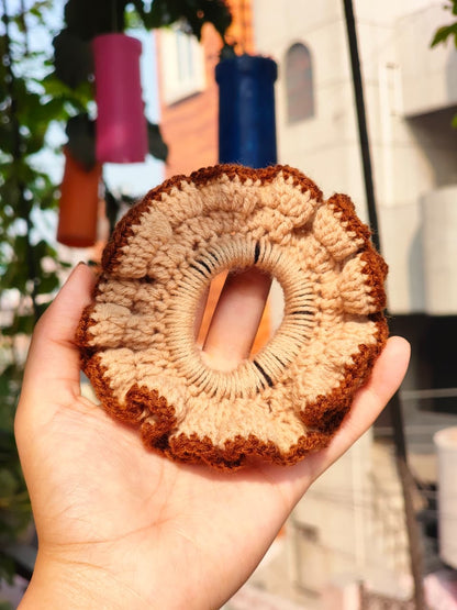 Brownie Crochet Scrunchie