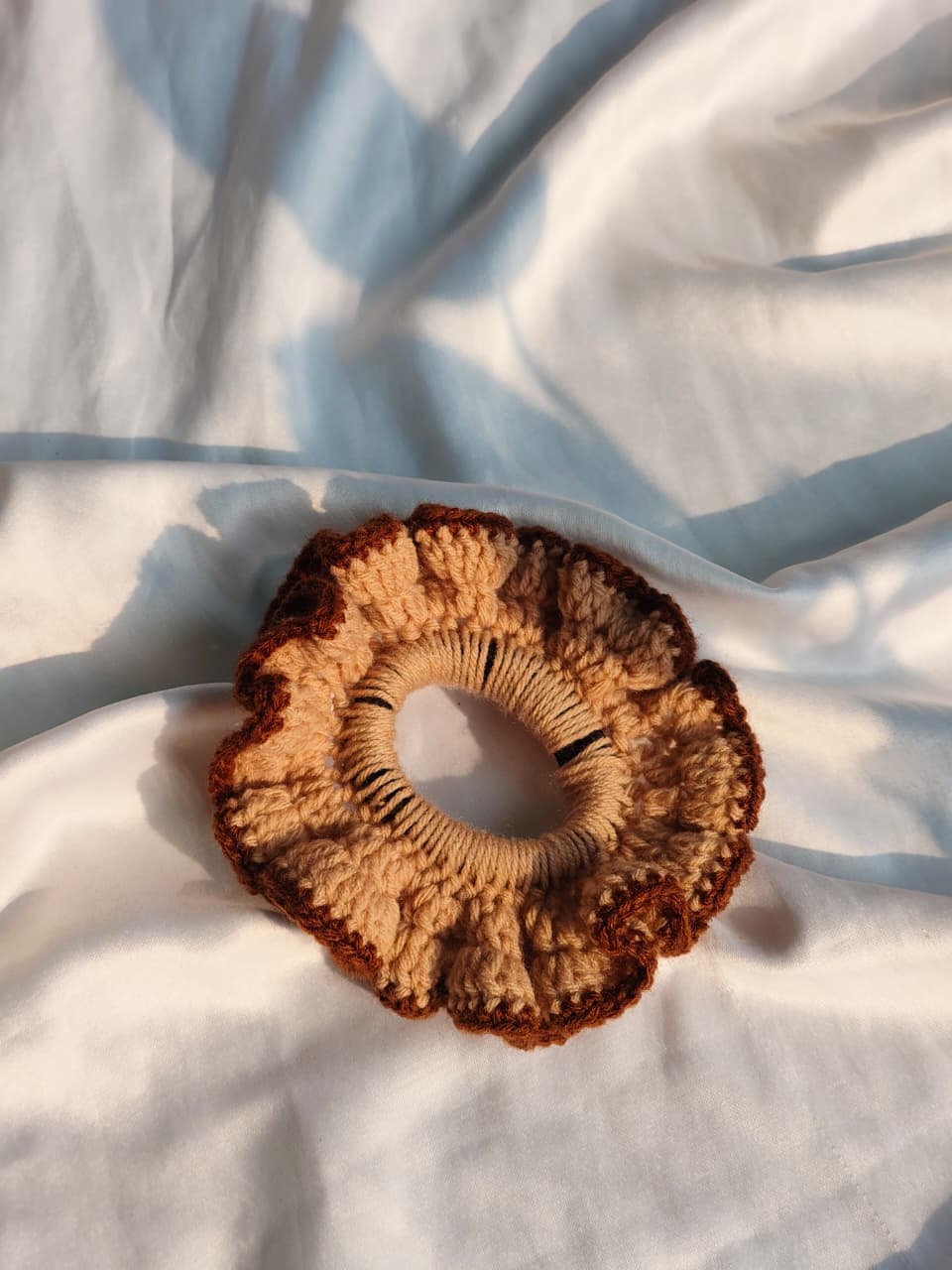 Brownie Crochet Scrunchie