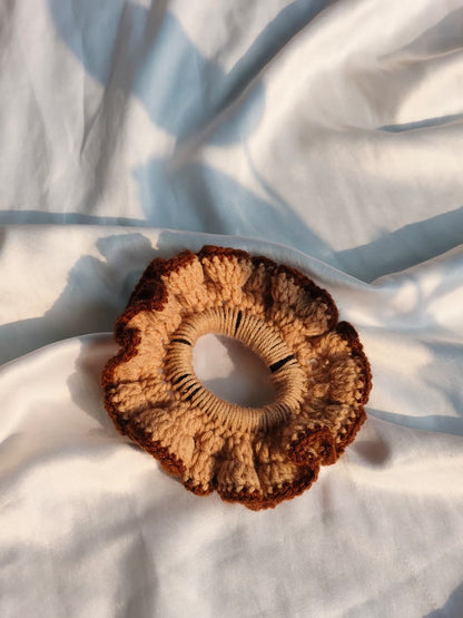 Brownie Crochet Scrunchie