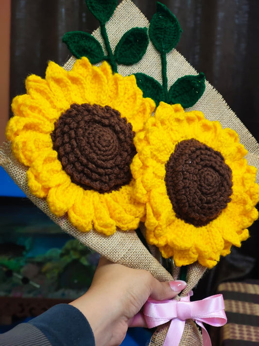 Sunflower Crochet Bouquet