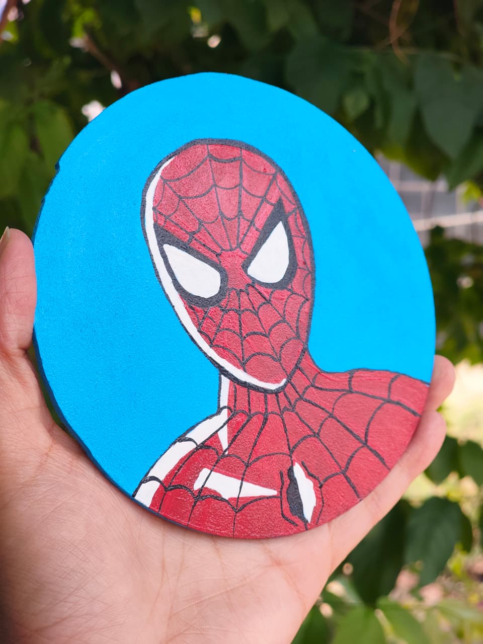 handpainted spider frdige magnet 