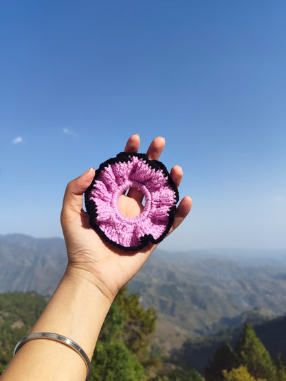Lavender Crochet Scrunchies