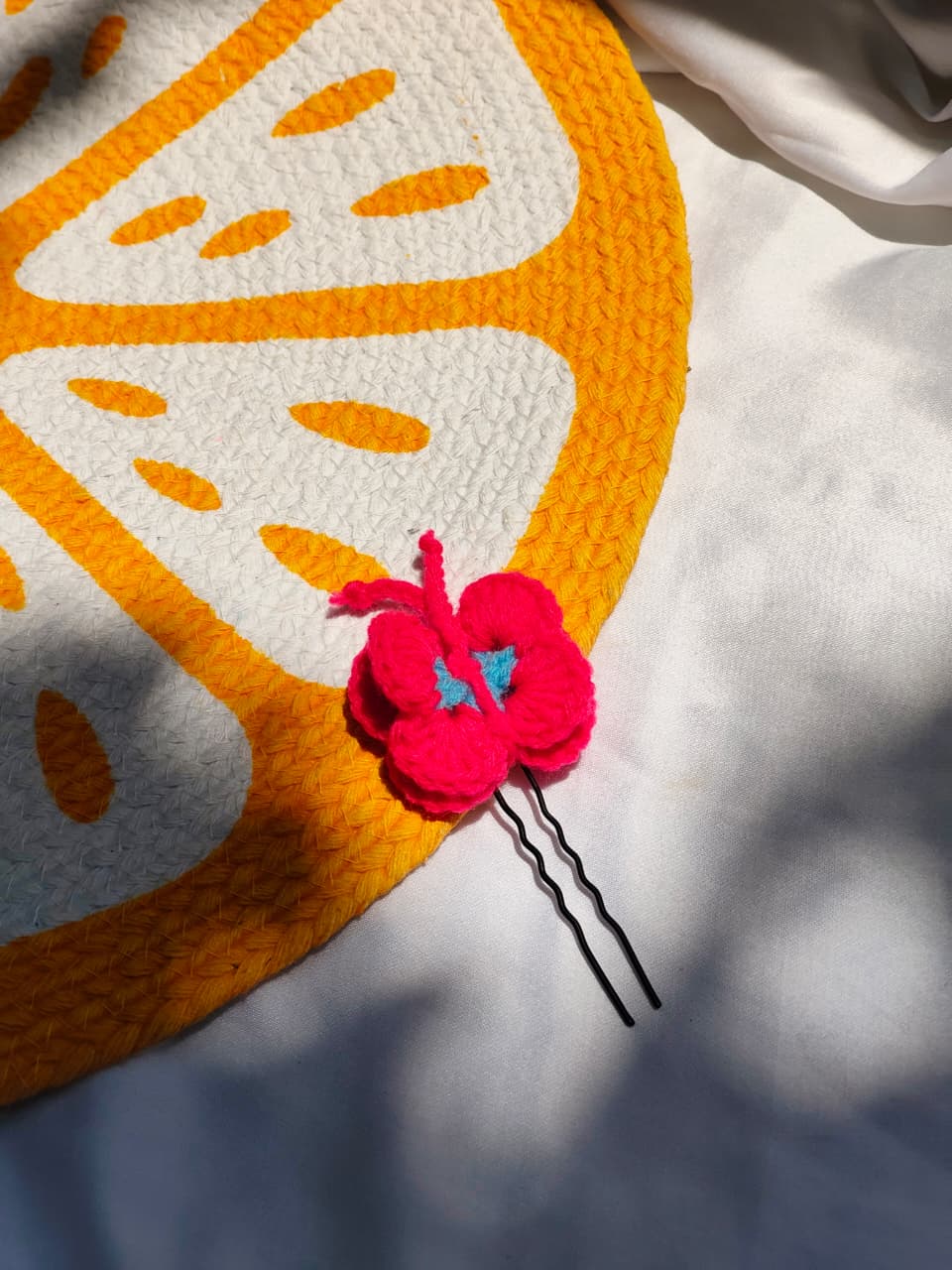 Berry Bloom Butterfly Crochet Clip- Pack of 2