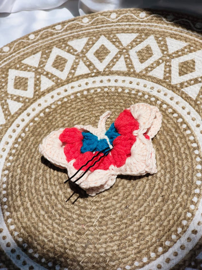 Dreamy Butterfly Crochet Clip