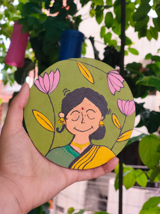 Peaceful Sundari Handmade Fridge Magnet
