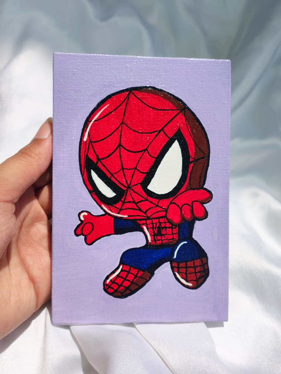 Hand-Painted Superhero Canvas Set