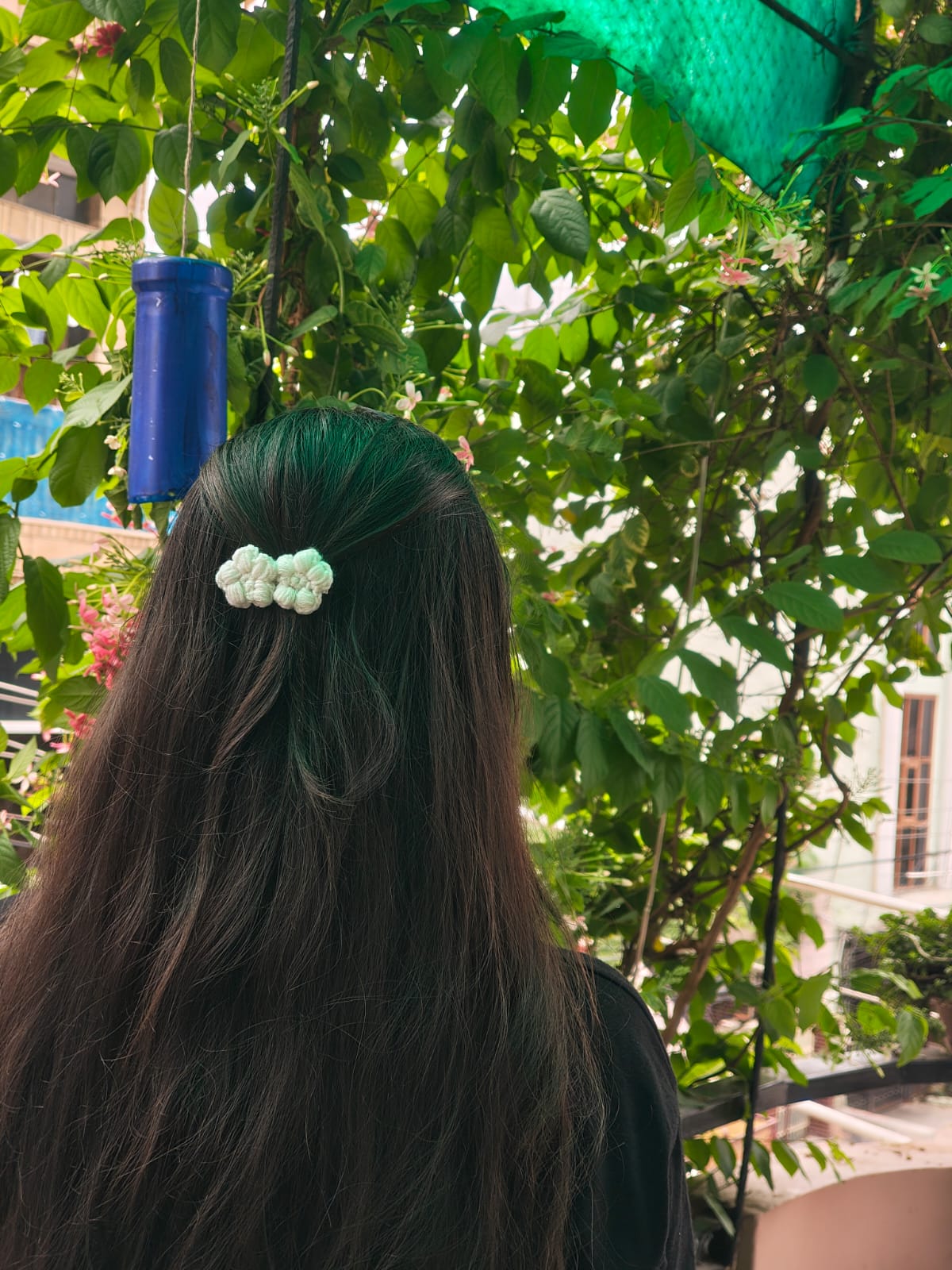 Handmade Crochet Flower Hair Clips – Pack of 2  🌸